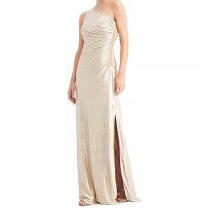 Excellent condition Calvin Klein Gold Floor Length Dress Size 4